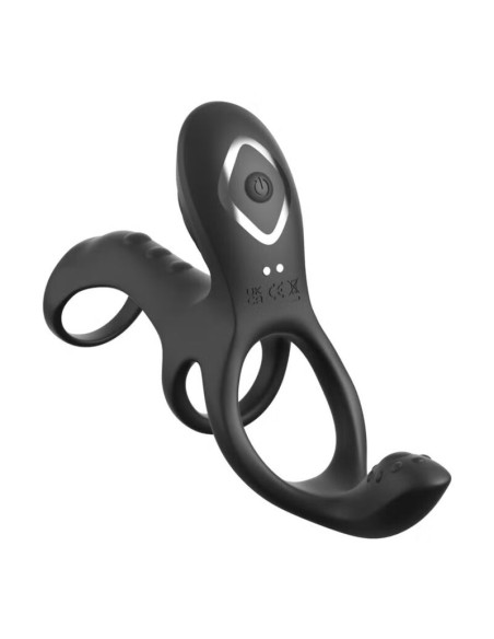 FANTASY C-RINGZ - ULTIMATE COUPLES CAGE MAX VIBRATING COCK RING 19.5 CM