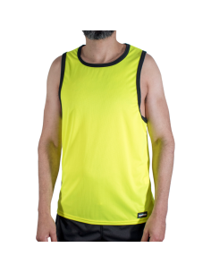 MACHO - CMV001 CAMISETA GYM AMARILLA S/M 2