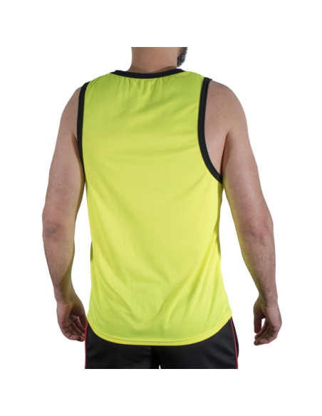 MACHO - CMV001 CAMISETA GYM AMARILLA S/M