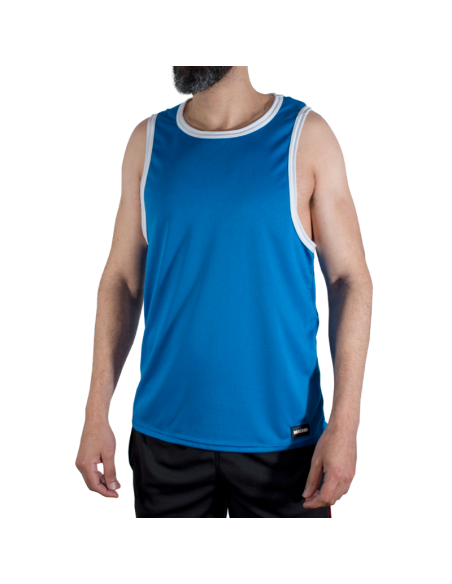 MACHO - CMV002 CAMISETA GYM AZUL S/M