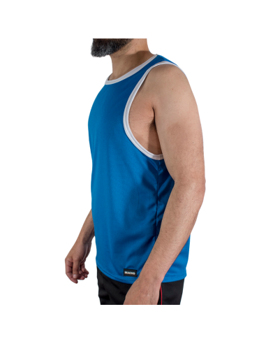 MACHO - CMV002 CAMISETA GYM AZUL S/M