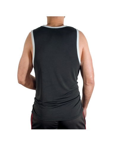 MACHO - CMV004 CAMISETA GYM NEGRA S/M