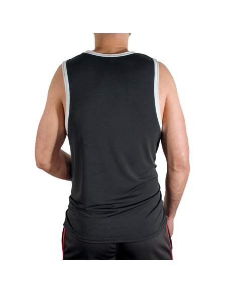 MACHO - CMV004 CAMISETA GYM NEGRA S/M