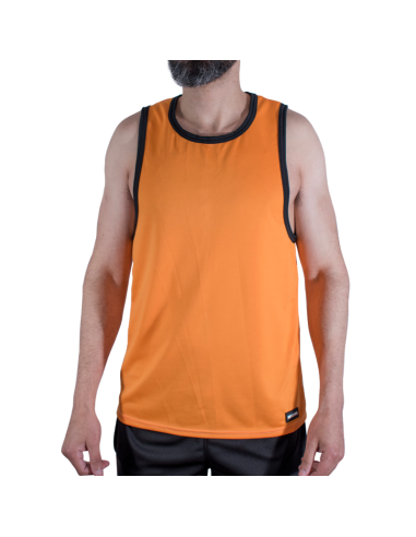 MACHO - CMV005 CAMISETA GYM NARANJA S/M