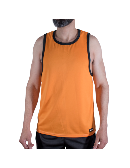 MACHO - CMV005 CAMISETA GYM NARANJA S/M