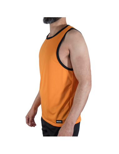 MACHO - CMV005 CAMISETA GYM NARANJA S/M