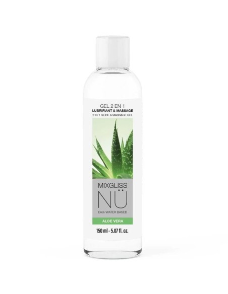 MIXGLISS - 2 IN 1 WATER-BASED LUBRICANT AND MASSAGE GEL NURU ALOE VERA 150 ML