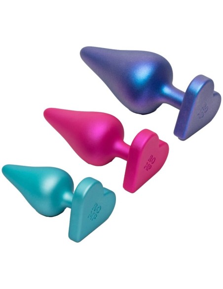 ROMP - LUSTER ANAL TRAINING KIT S/M/L WITH HEART-SHAPED BASE
