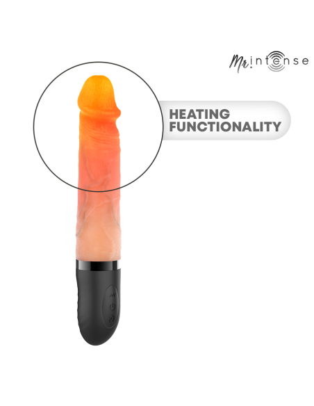 MR INTENSE - JEAN UPDOWN VIBRATOR SILICONE WITH HEAT EFFECT 24 CM -Ø- 3.8 CM