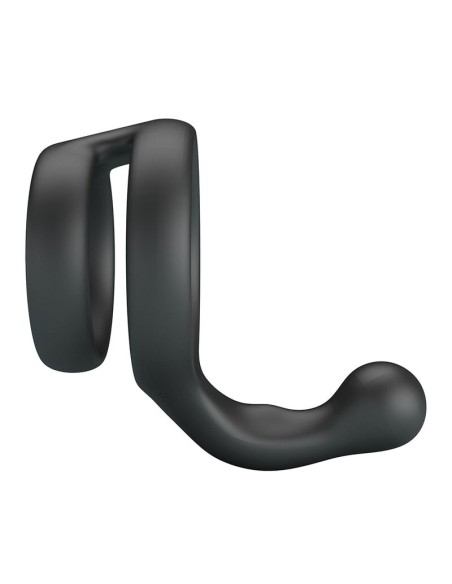 CRAZY BULL - YANCY DOUBLE COCK AND BALL RING BLACK