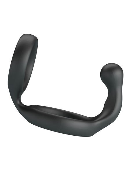 CRAZY BULL - FLORIAN DOUBLE COCK AND BALL RING BLACK