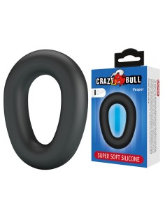 CRAZY BULL - VESPER SUPER SOFT SILICONE COCK RING BLACK
