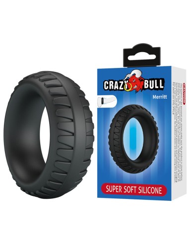 CRAZY BULL - MERRITT TEXTURED SILICONE COCK...