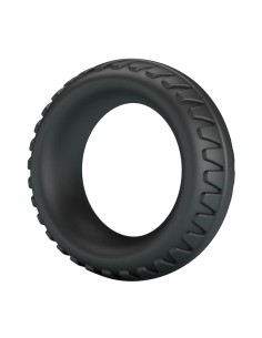 CRAZY BULL - MERRITT TEXTURED SILICONE COCK RING BLACK 2