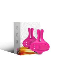ARMONY - RABBIT SHAPE VIBRATION MAGNETIC NIPPLE CLAMPS PINK