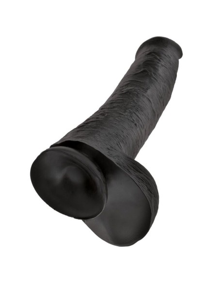 KING COCK - REALISTIC DILDO WITH TESTICLES 38 CM BLACK