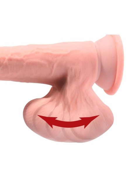 KING COCK PLUS - TRIPLE DENSITY REALISTIC DILDO WITH SWINGING TESTICLES 30 CM FLESH