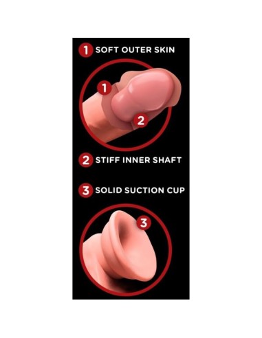 KING COCK PLUS - TRIPLE DENSITY REALISTIC DILDO...