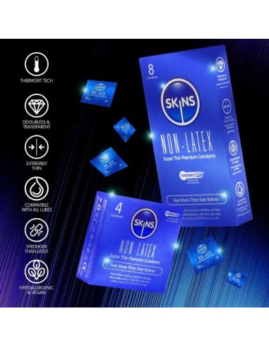 SKINS - LATEX-FREE CONDOMS PACK OF 8