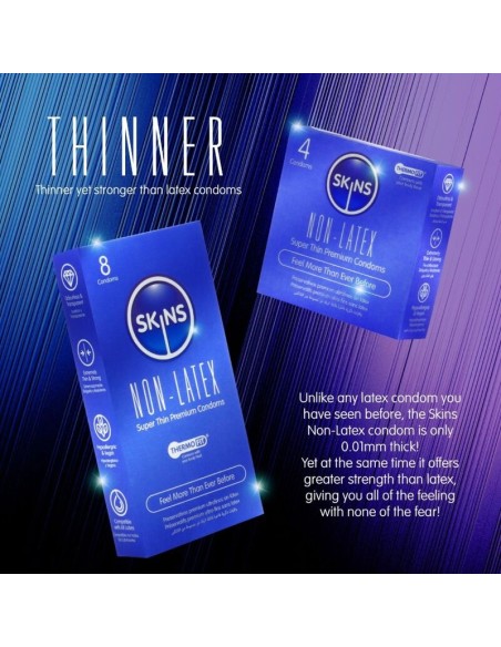 SKINS - LATEX-FREE CONDOMS PACK OF 8