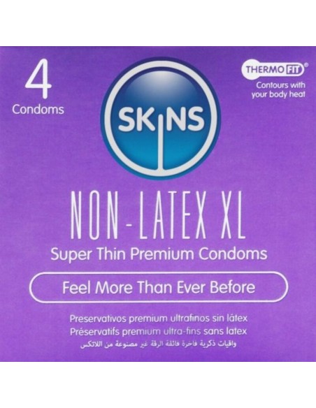 SKINS - LATEX-FREE CONDOMS XL PACK OF 4