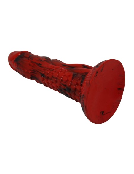 POWER MONSTERS - MINOTAUR FANTASY DILDO WITH SUCTION CUP 21 CM Ø 5 CM RED  BLACK