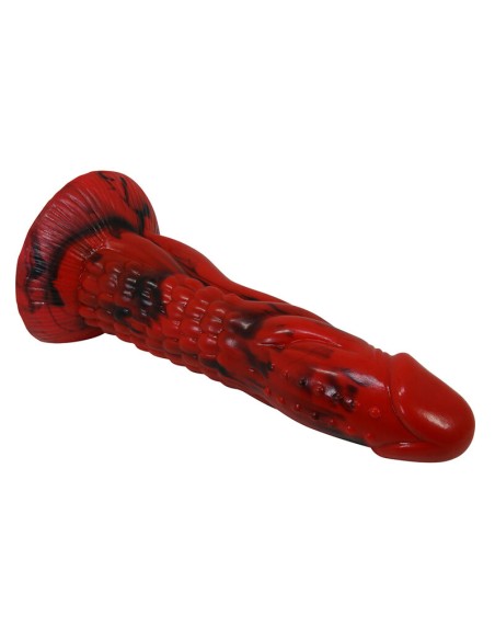 POWER MONSTERS - MINOTAUR FANTASY DILDO WITH SUCTION CUP 21 CM Ø 5 CM RED  BLACK