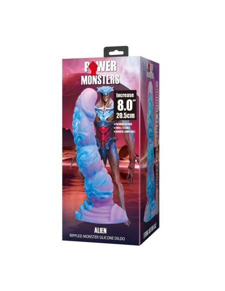POWER MONSTERS - ALIEN FANTASY SILICONE DILDO 20.5 CM Ø 4.8 CM