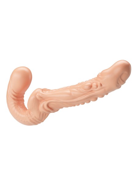 BAILE - EMMA TEXTURED DOUBLE PENETRATION STRAP-ON FLESH