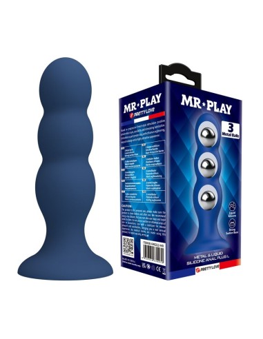 MR PLAY - ANAL PLUG WITH METAL BALLS AND...