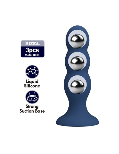 MR PLAY - ANAL PLUG WITH METAL BALLS AND...