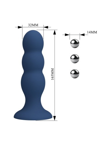 MR PLAY - ANAL PLUG WITH METAL BALLS AND...