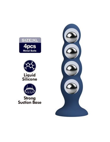 MR PLAY - ANAL PLUG WITH 4 METAL BALLS AND...