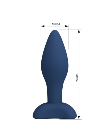 MR PLAY - TAPERED SILICONE ANAL PLUG BLUE S