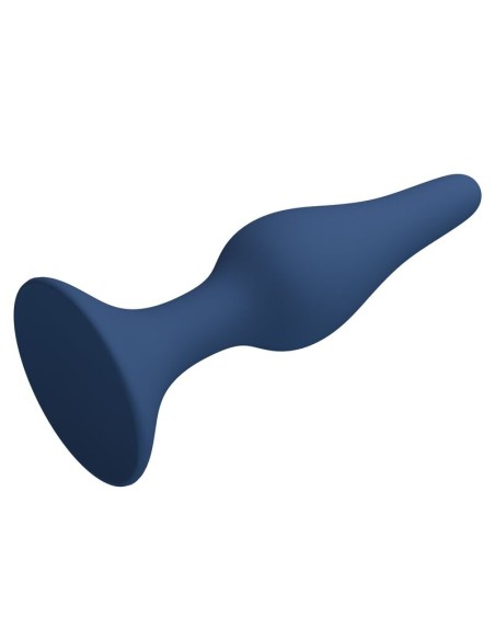 MR PLAY - TAPERED SILICONE ANAL PLUG BLUE XL
