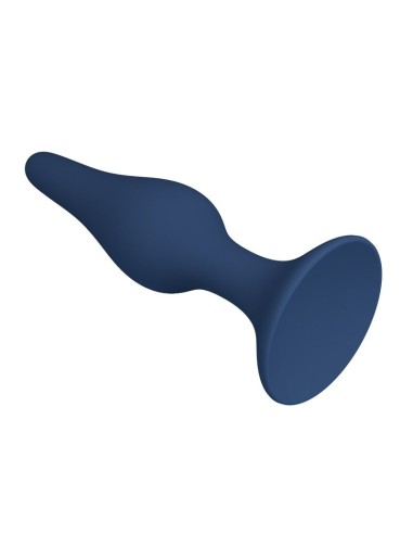 MR PLAY - BLUE SILICONE SLIM ANAL PLUG SIZE S