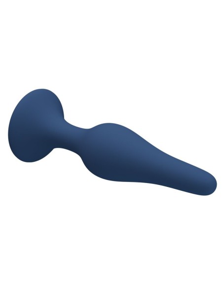 MR PLAY - BLUE SILICONE SLIM ANAL PLUG SIZE S