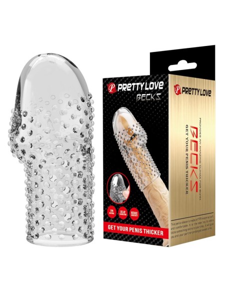 PRETTY LOVE - GEEK'S PENIS SLEEVE GET YOUR PENIS THICKER TRANSPARENT