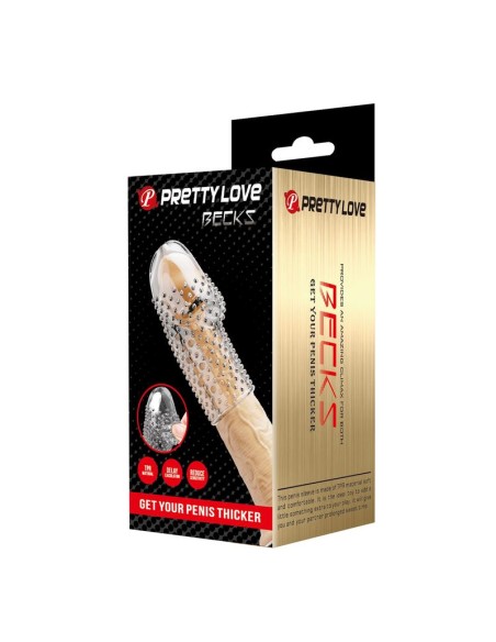 PRETTY LOVE - GEEK'S PENIS SLEEVE GET YOUR PENIS THICKER TRANSPARENT