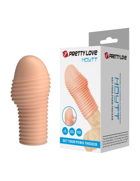 PRETTY LOVE - HOTTT PENIS SLEEVE GET YOUR PENIS THICKER NATURAL COLOR