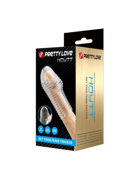 PRETTY LOVE - HOTTT PENIS SLEEVE GET YOUR PENIS THICKER TRANSPARENT