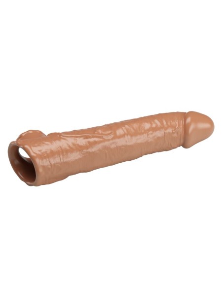 PRETTY LOVE - ADJUSTABLE PENIS EXTENSION SLEEVE 26 CM Ø 4 CM NATURAL