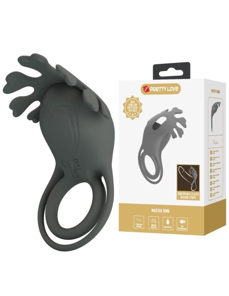 PRETTY LOVE - RECHARGEABLE VIBRATING RING WITH STIMULATOR