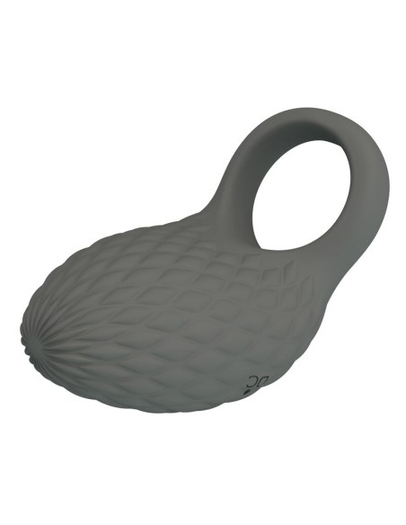PRETTY LOVE - RECHARGEABLE TEXTURED VIBRATING RING WITH STIMULATOR