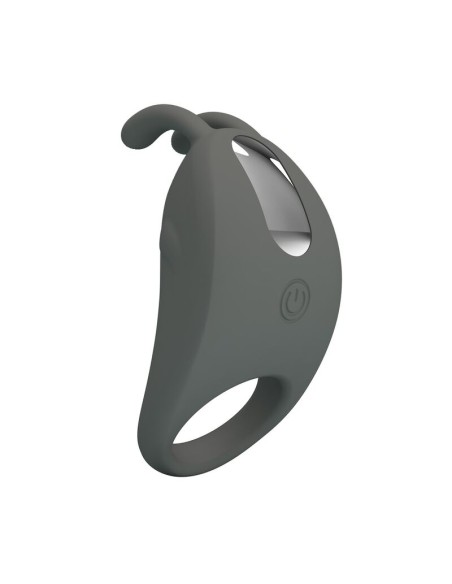 PRETTY LOVE - RECHARGEABLE VIBRATING RING WITH RABBIT STIMULATOR
