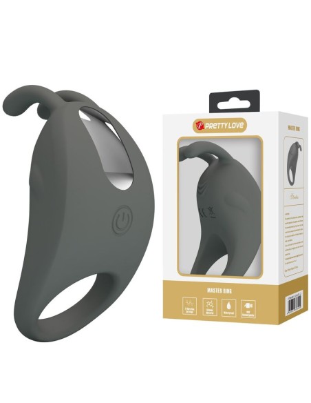 PRETTY LOVE - RECHARGEABLE VIBRATING RING WITH RABBIT STIMULATOR