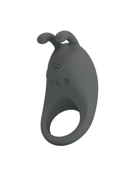 PRETTY LOVE - RECHARGEABLE VIBRATING RING WITH RABBIT STIMULATOR