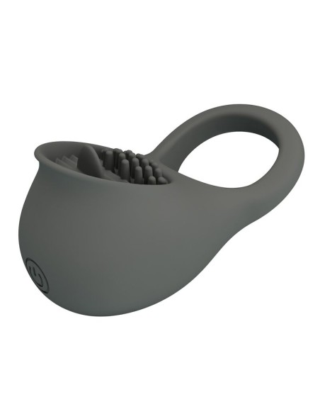 PRETTY LOVE - RECHARGEABLE VIBRATING RING WITH ORAL STIMULATION