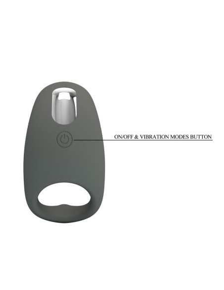 PRETTY LOVE - RECHARGEABLE SOFT SILICONE VIBRATING RING