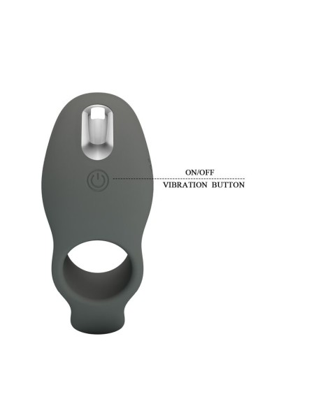 PRETTY LOVE - RECHARGEABLE VIBRATING RING WITH DUAL STIMULATION